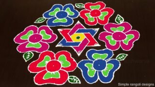 Elegant 19 Dots Rangoli