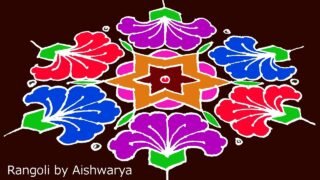 Beautiful Margazhi Kolam Designs With 17 Into 9 | Color Rangoli Easy Danurmasam Muggulu