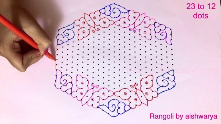 Rangoli Easy Designs With 23x12