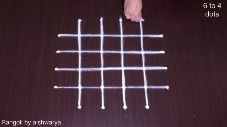Amazing Art Lines Rangoli