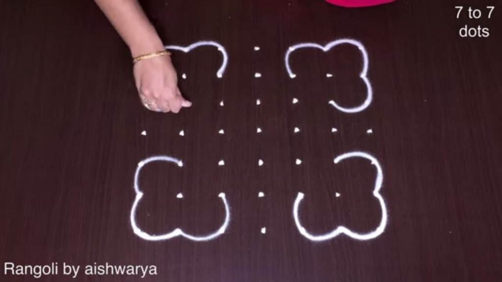 Beautiful Flower Muggulu Elegant & Quick | Rangoli Designs 7 to 7 Latest Special Kolams
