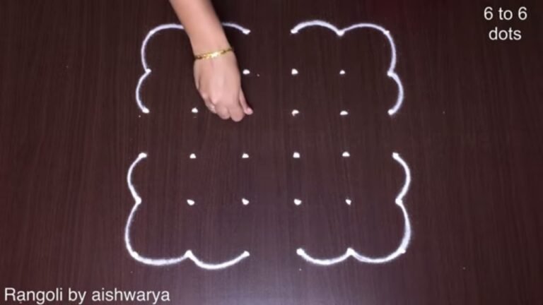 Dot Flower Rangoli