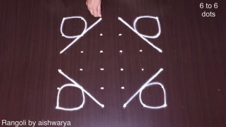 Draw Kolam For Easy Way
