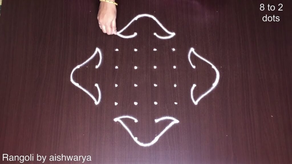 Unique Designs Rangoli Daily Routine | New Muggulu 8*2 Traditional Kolam