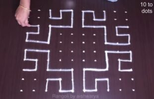 10 Dots Muggulu Kolam Patterns