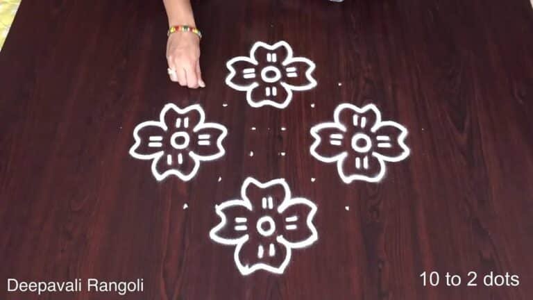10 to 2 Dots Kolam