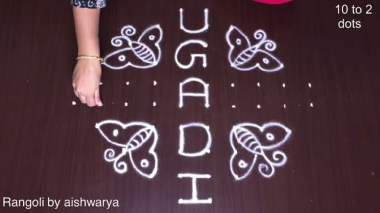 10-to-2 dot Ugadi muggulu
