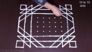 10×10 Diwali Special Diya Rangoli