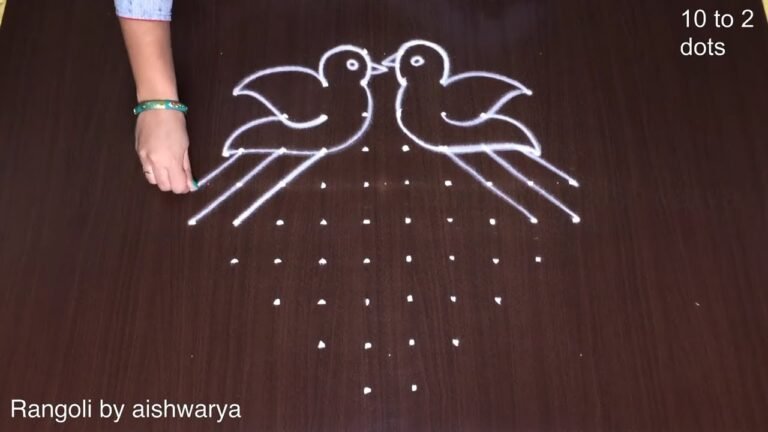 10×2 dots Margazhi New Year kolam
