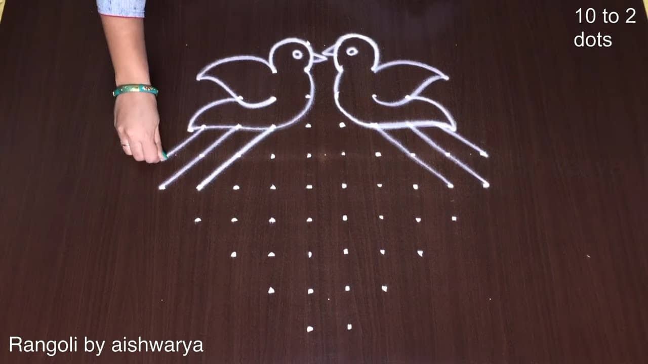 10×2 Margazhi Madham New Year Kolam