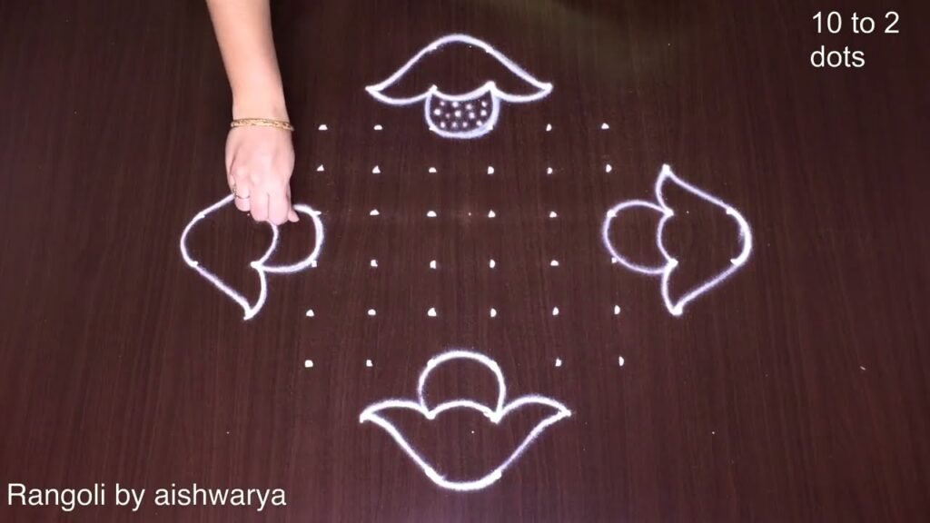 10×2×2 dots rangoli