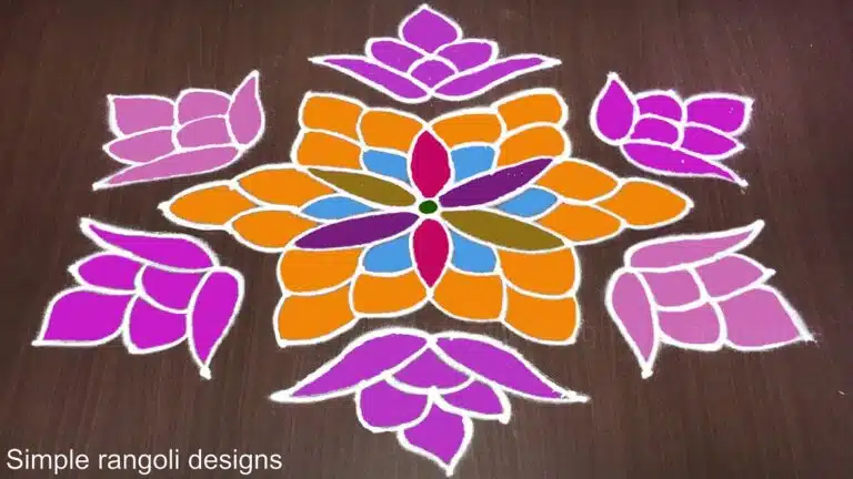 11×6 dots Sankranthi kolam