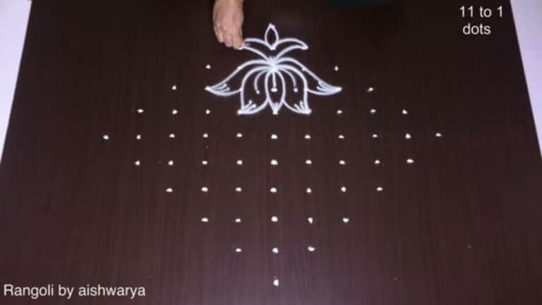 11 dots deepam muggulu