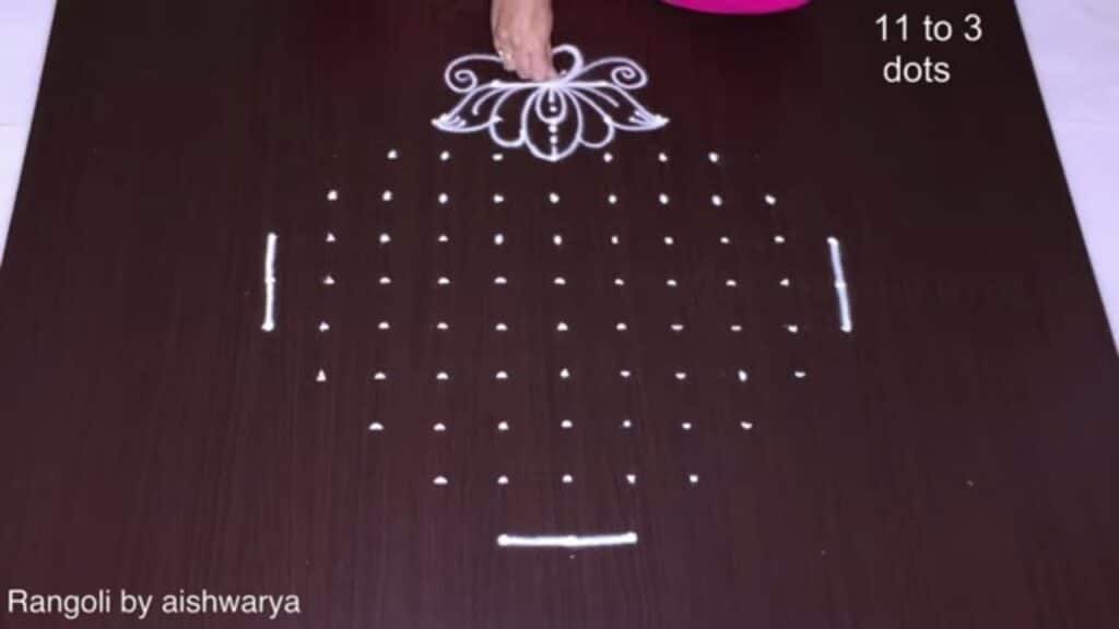 11×3 dots traditional muggu