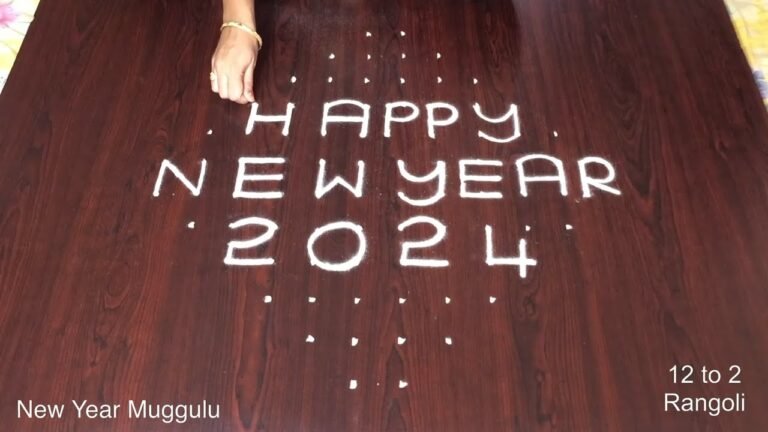 12 dots New Year muggulu