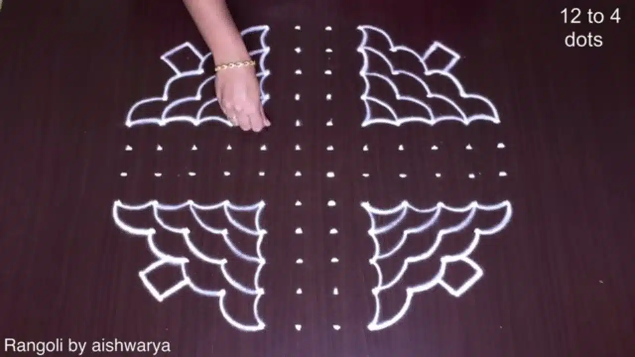 12-to-4 dot festival kolam
