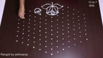 13-7 Big Rose Rangoli