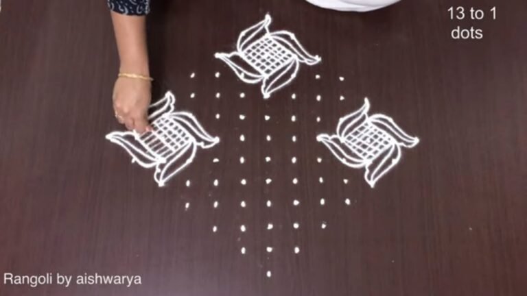 13 dots Karthika Masam muggulu