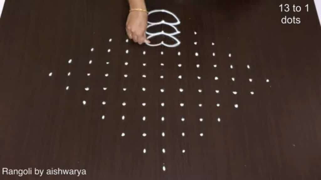 13 dots Sankranthi muggulu