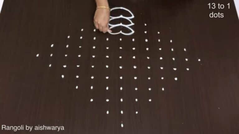 13 dots Sankranthi muggulu