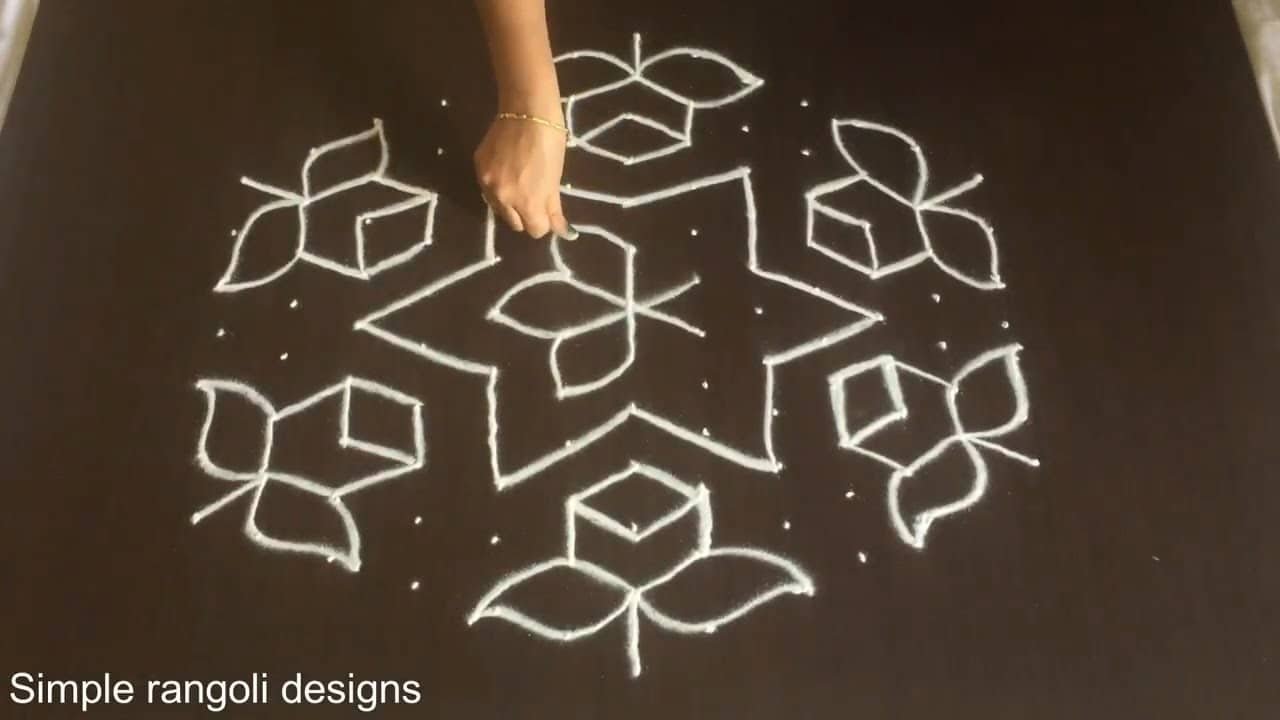 13 Se 7 Dots Beautiful New Muggulu For Sankranthi