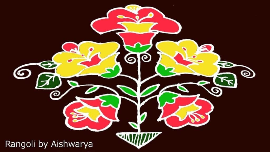 13-to-1 dot rangoli