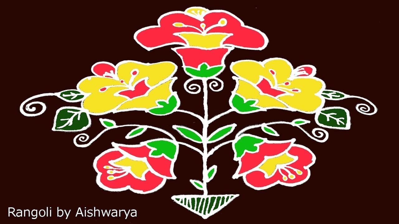 13 to 1 Rangoli Designs