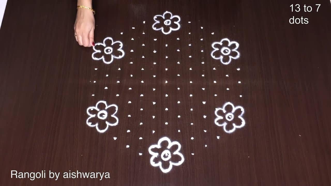 13 To 7 Unique Pongal Rangoli Designs