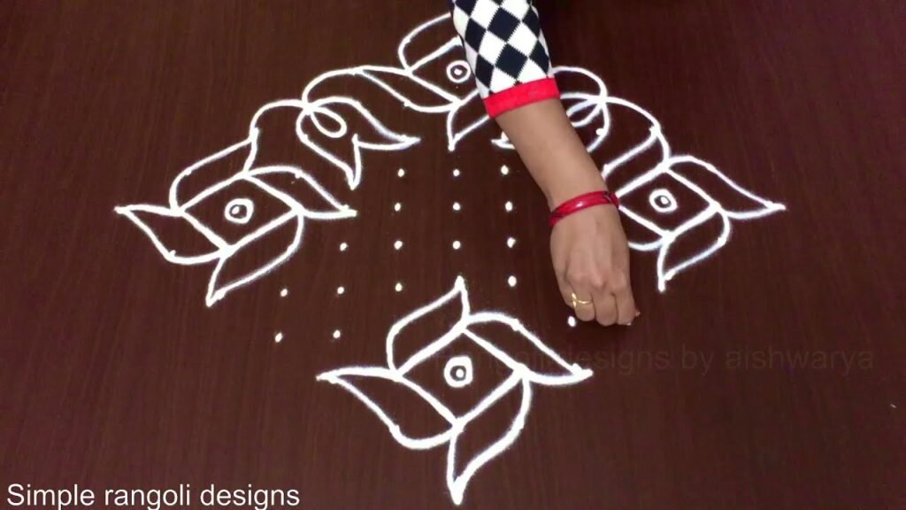 13×1 dots Margazhi kolam