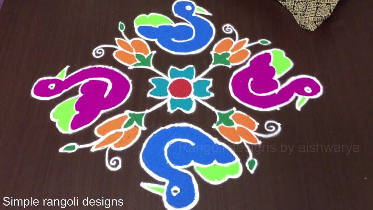 14 To 2 Pongal Rangoli Design
