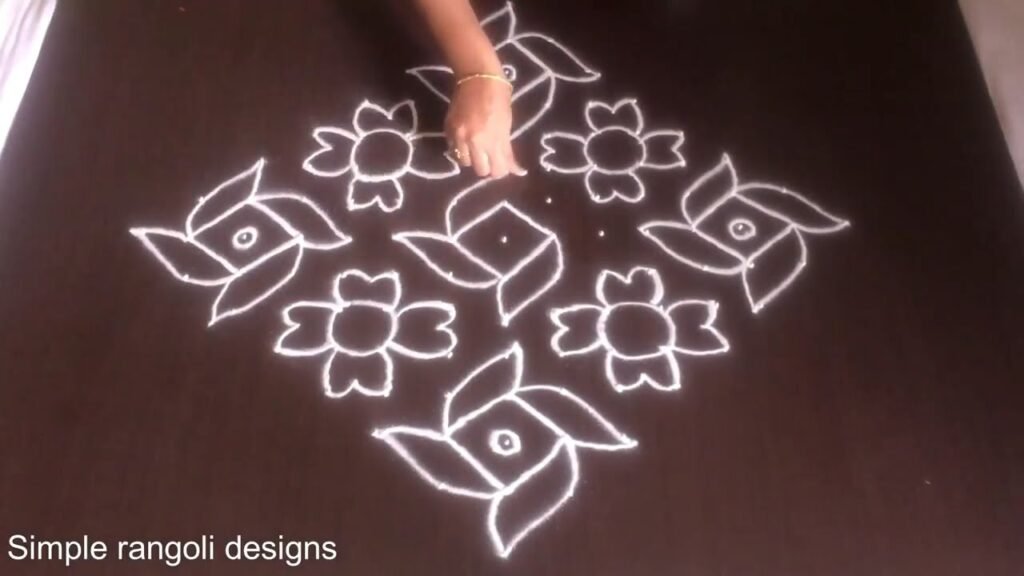 15×1 dots festival kolam