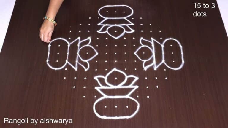 15 dots Bhogi kundala muggulu