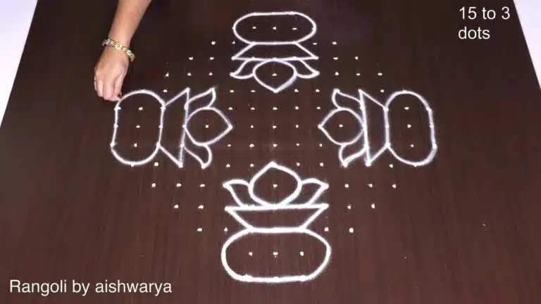 15 Dots Bhogi Kundala Muggulu