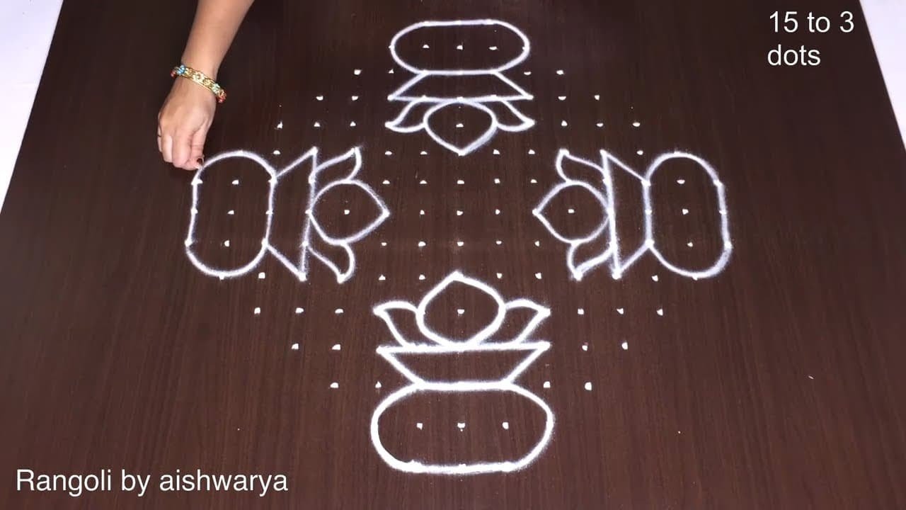 15 Dots Bhogi Kundala Muggulu