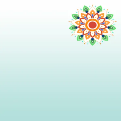 15 to 1 dots Rangoli Designs