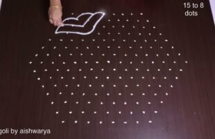 15 To 8 Unique Diwali Rangoli Design