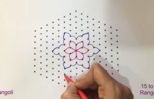 15×8 Dots Creative Rangoli