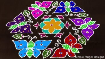 17 Dots Colours Muggulu Peddavi