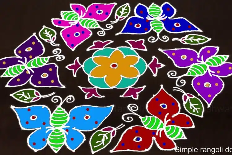 17 Dots Colours Muggulu Peddavi