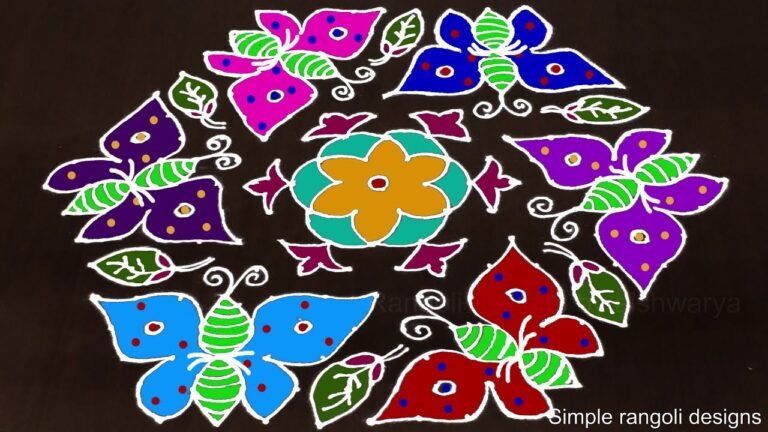17 dots colourful muggulu