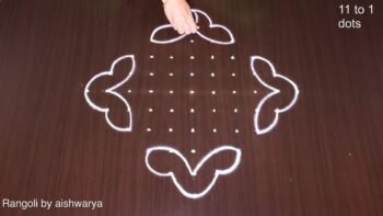 2 Cute Butterfly Creative Kolam