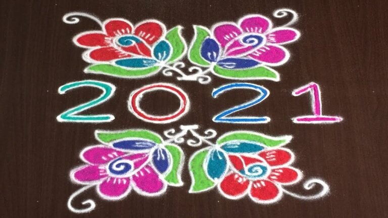 colourful kolam