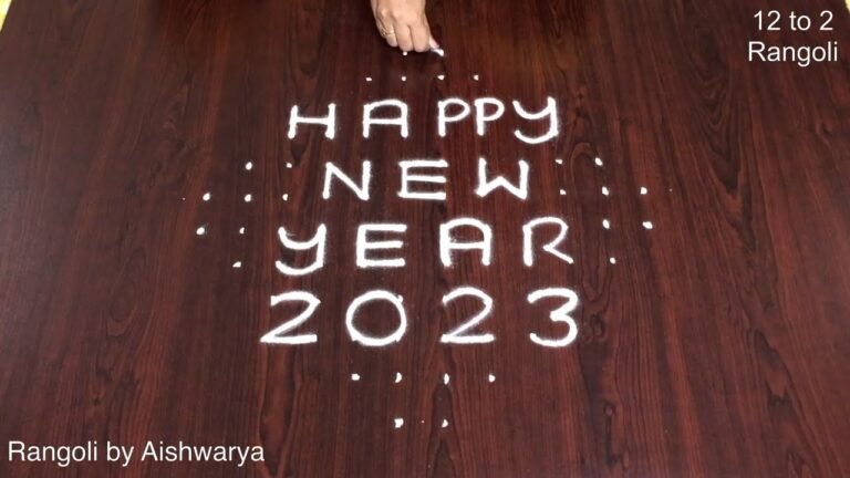 New Year 2023 kolam