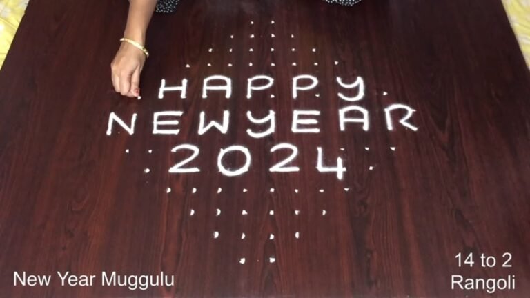 New Year 2024 muggulu