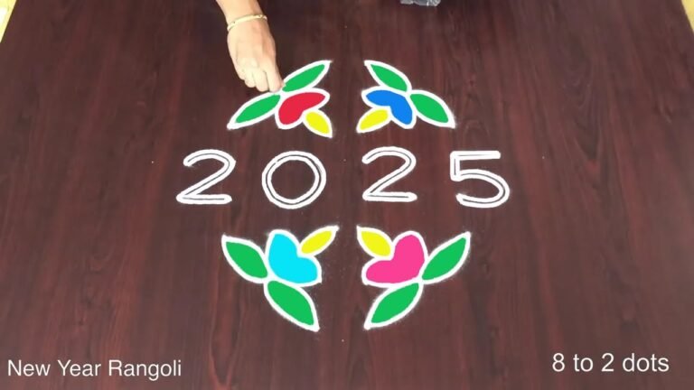 New Year 2025 muggulu