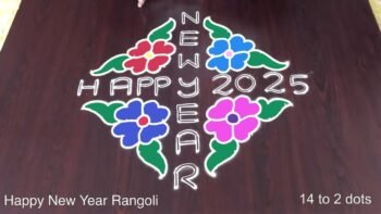 2025 New Year Rangoli Designs
