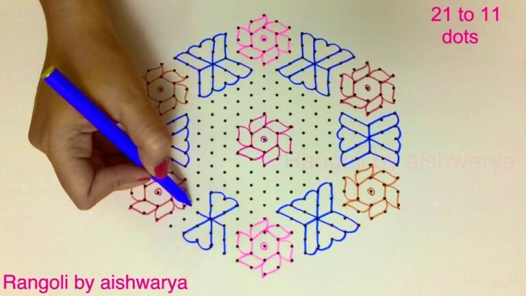 21×11 dots muggulu