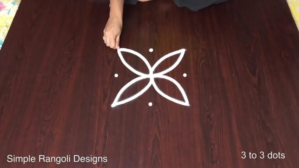 3 dots kolam muggulu 708