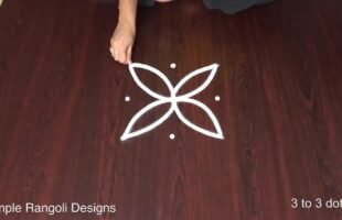 3 Dots Kolam Muggulu