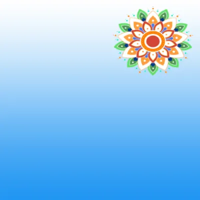 3 to 2 dots Rangoli Designs